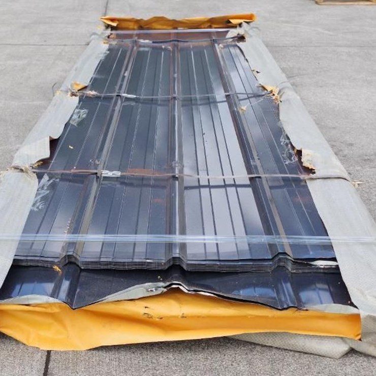 [50] FUTURE Galvalume Steel Siding / Roofing Panels, Approx. 12' x 3', M/N FTH50, Unused