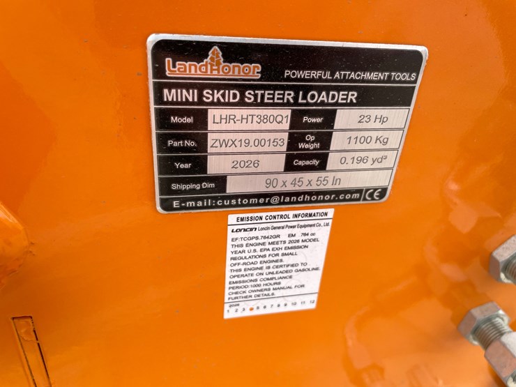 #5512-•-2026-unused-land-honor-mini-skid-steer-loader-image-7