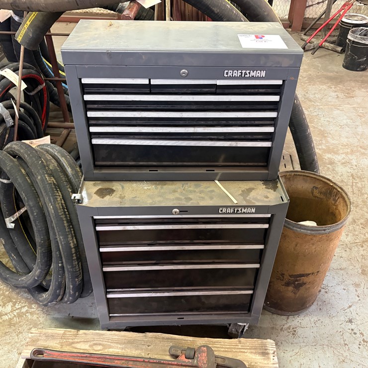 Craftsman 2-tier rolling toolbox, 12-drawer