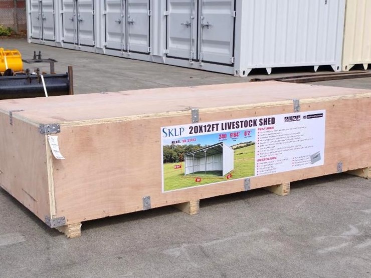 sklp-12'-x-20'-livestock-metal-shed,-m/n-sk-s2012,-unused-image-2