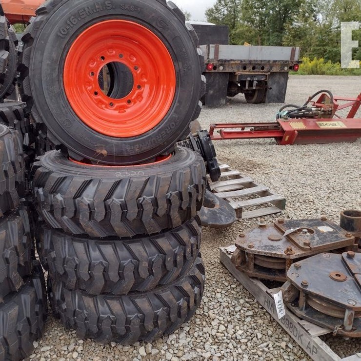 (4) 10-16.5 TIRES ON BC WHEELS