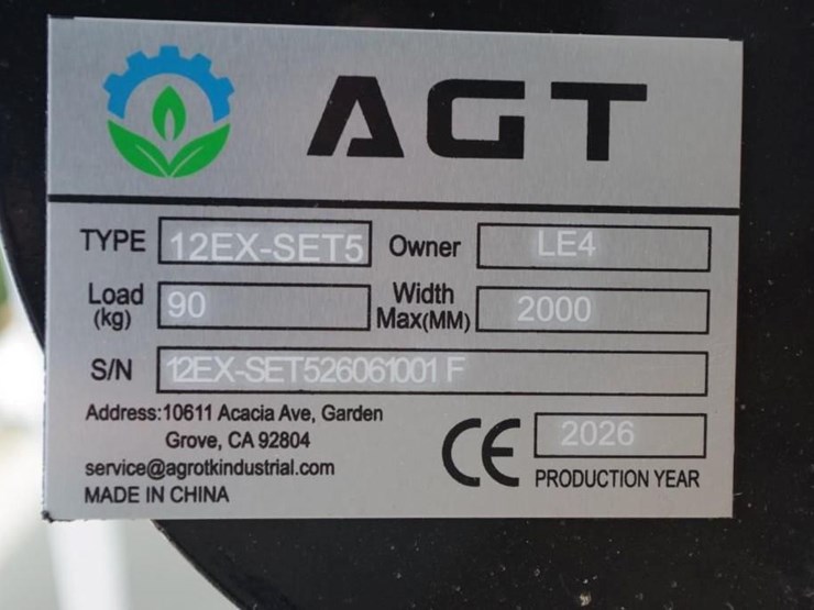 [5]-agt-industrial-mini-excavator-attachments,-m/n-12ex-set5,-unused-image-4