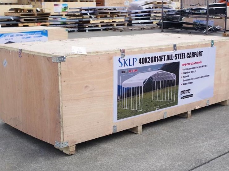 sklp-40'-x-20'-x-14'h-metal-carport,-m/n-sk-sc40,-unused-image-2