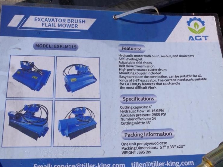 agt-industrial-excavator-brush-flail-mower,-m/n-exflm115,-unused-image-2