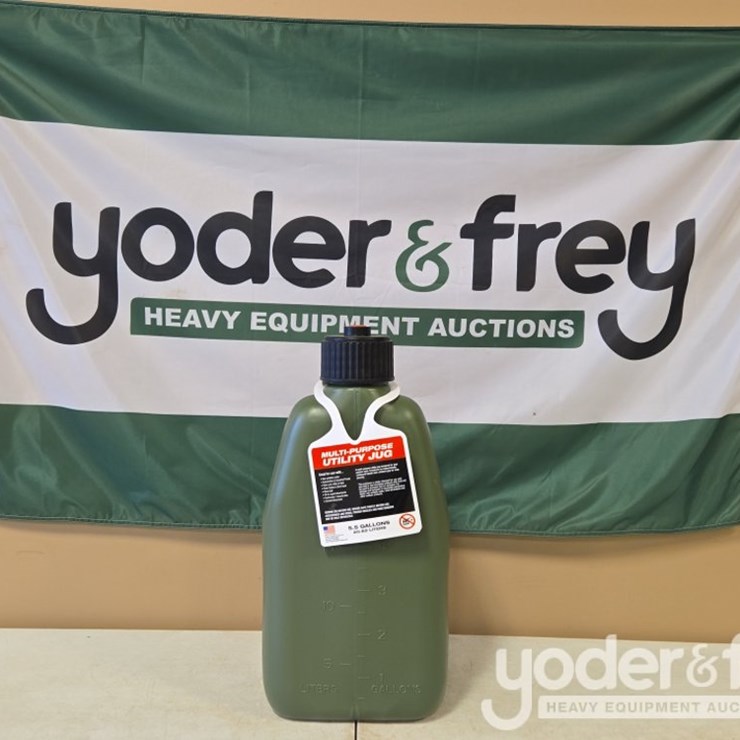 Unused 5 Gal Liquid Utility Jug, Green