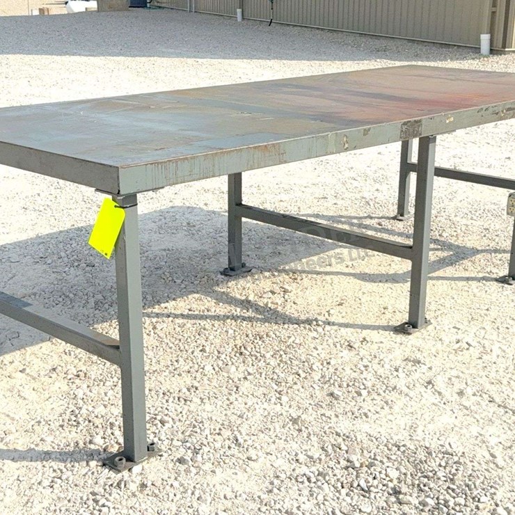 4'x10' steel work table