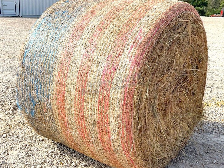 10--4'x5'-round-bales-of-mixed-grass-net-wrapped-hay-baled-this-year-image-2