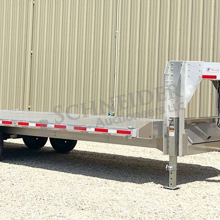 2025 Eby 25' aluminum gooseneck flatbed trailer