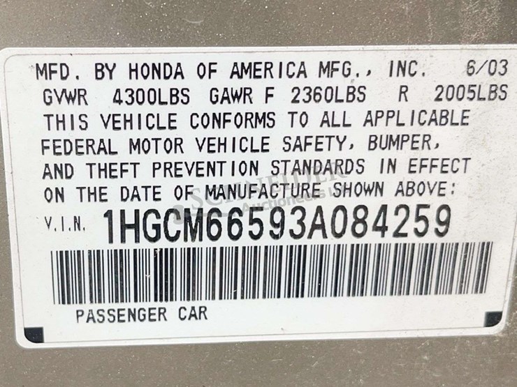 2003-honda-accord-sedan---100%-donation-to-the-jack-charles-schneider-foundation-supporting-the-ffa-image-38
