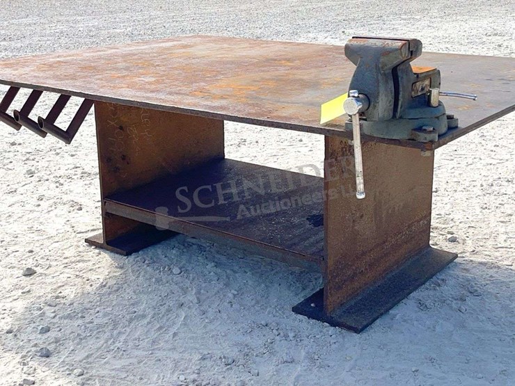 62.5"x7'-steel-work-table-w/-6"-vise-image-2
