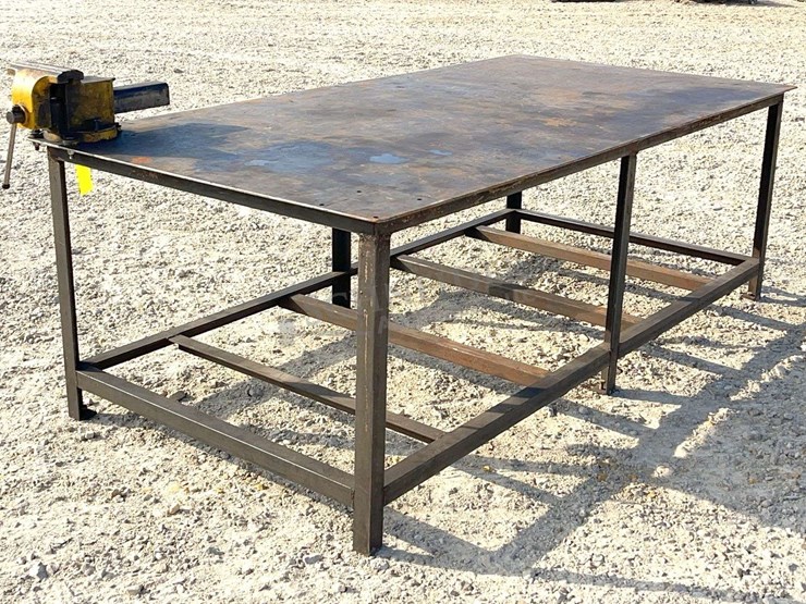 4'x8'-steel-work-table-w/-8"-vise-image-3