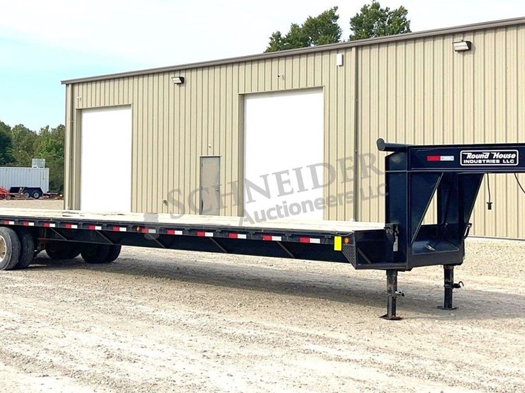 2022-round-house-40'-flatbed-gooseneck-trailer-image-1