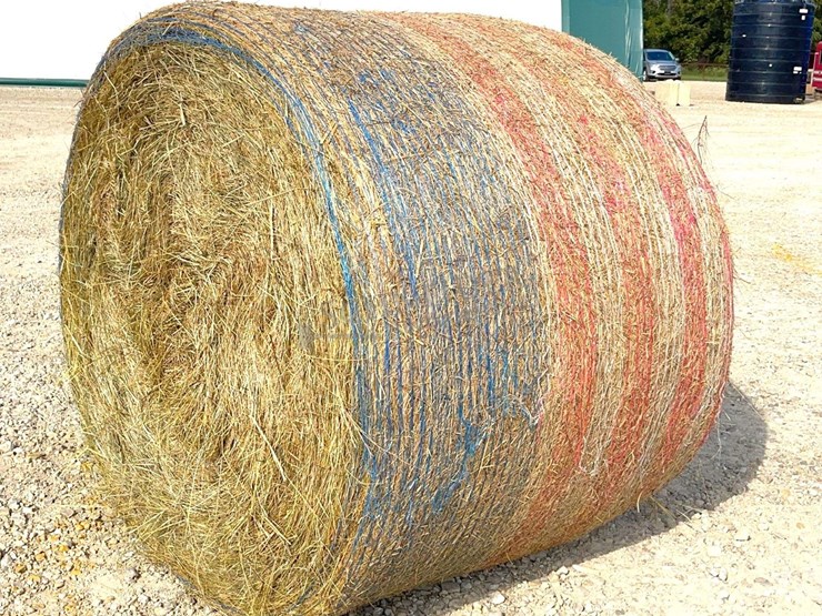 10--4'x5'-round-bales-of-mixed-grass-net-wrapped-hay-baled-this-year-image-1