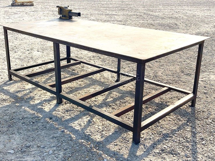 4'x8'-steel-work-table-w/-8"-vise-image-4