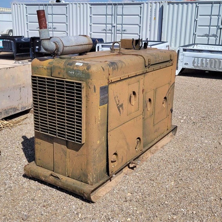 1958 US Army Electric, Portable, 15KW Generator on Skid