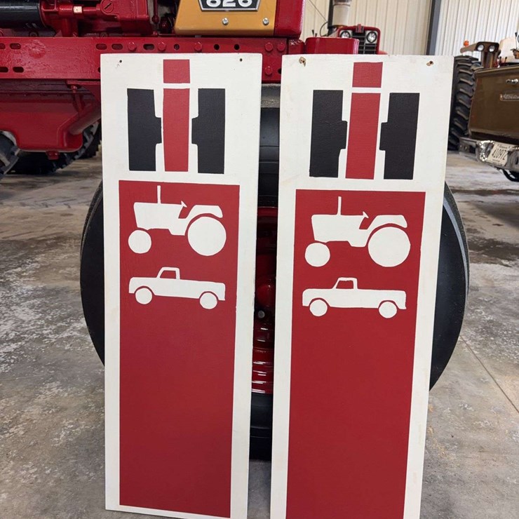 Handmade IH Dealer Signs