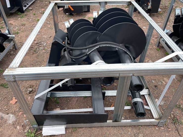 #5140-•-2026-jct-skid-steer-hydraulic-auger-drive-and-(3)-bits-image-4