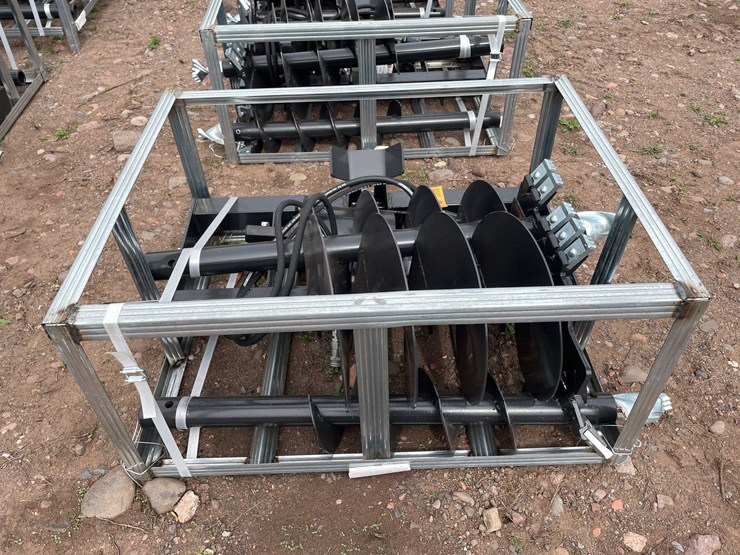 #5137-•-2026-jct-skid-steer-hydraulic-auger-drive-and-(3)-bits-image-3