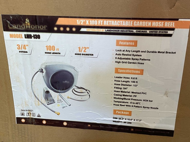 #5448-•-2026-landhonor-lhr-i30-retractable-garden-hose-reel-image-2