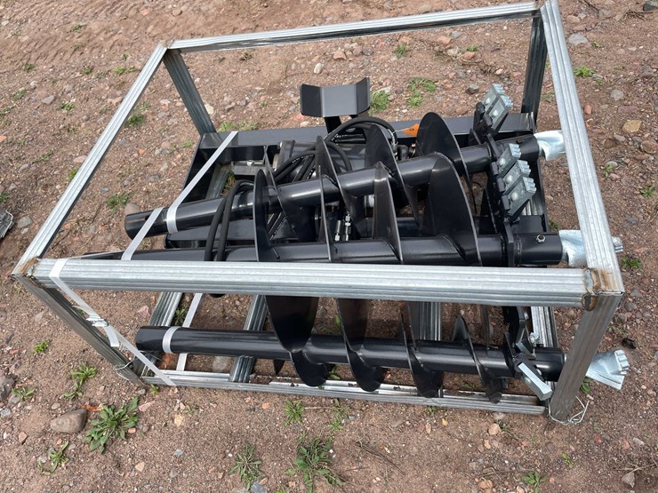 #5134-•-2026-jct-skid-steer-hydraulic-auger-drive-and-(3)-bits-image-3