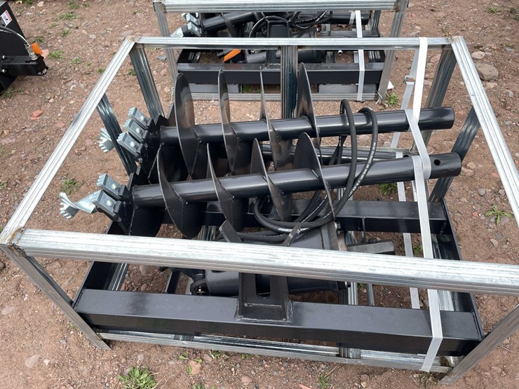 #5141-•-2026-jct-skid-steer-hydraulic-auger-drive-and-(3)-bits-image-5