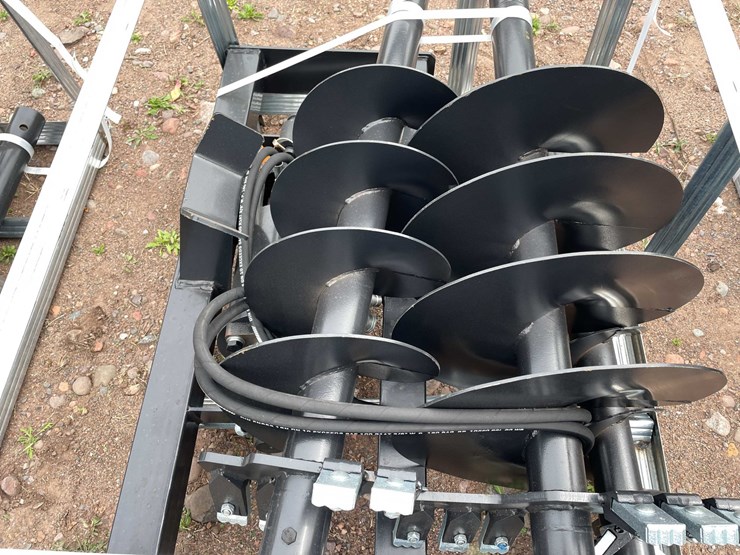 #5139-•-2026-jct-skid-steer-hydraulic-auger-drive-and-(3)-bits-image-5