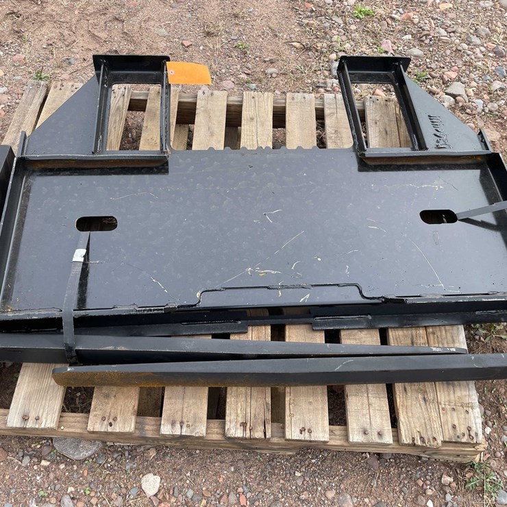 #5105 • 45 in. Skid Steer Fork Frame V2 with 42 in. Forks
