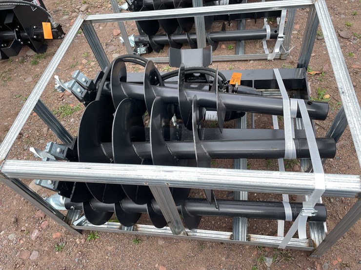 #5139-•-2026-jct-skid-steer-hydraulic-auger-drive-and-(3)-bits-image-3