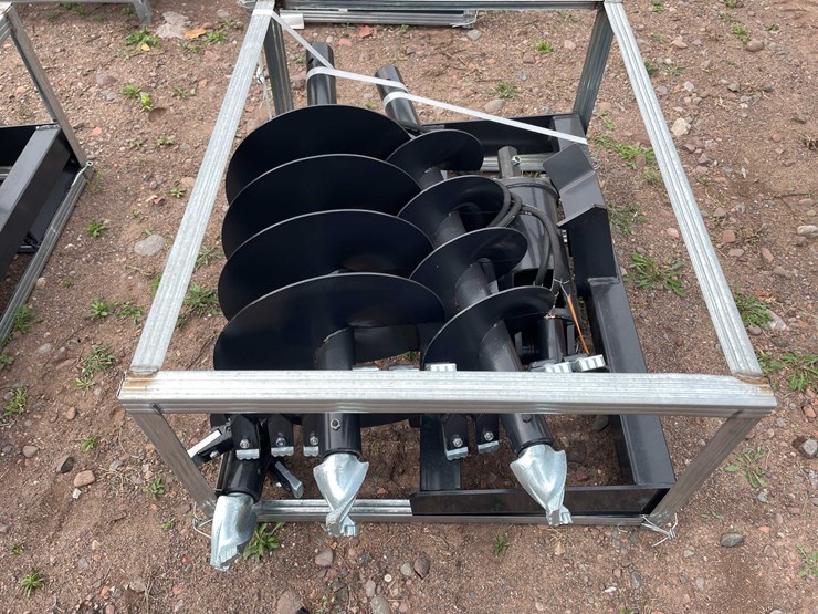 #5134-•-2026-jct-skid-steer-hydraulic-auger-drive-and-(3)-bits-image-2