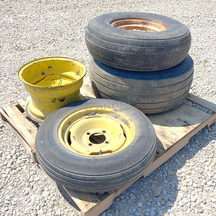Group of misc. implement wheels & tires