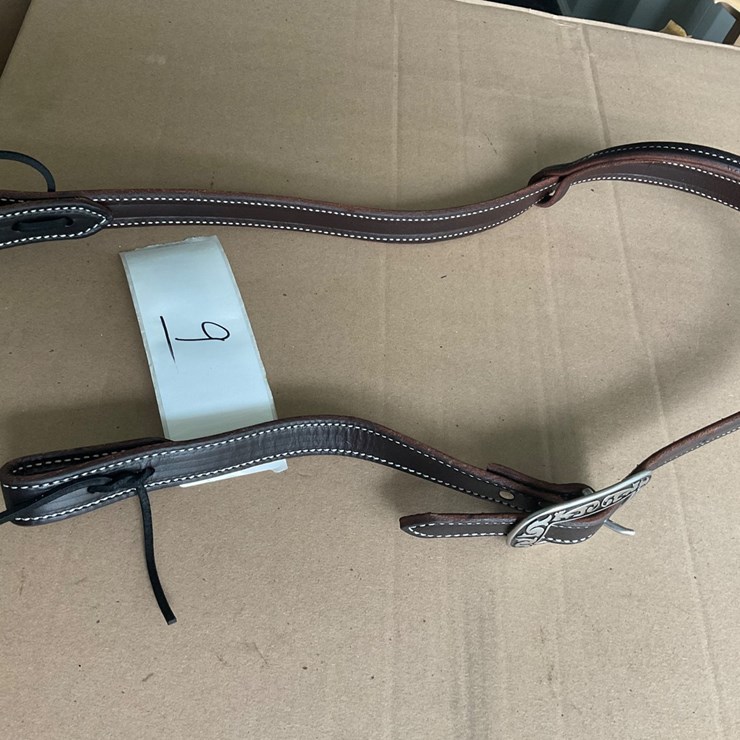 #9 • Leather one ear belt headstall with big buckle