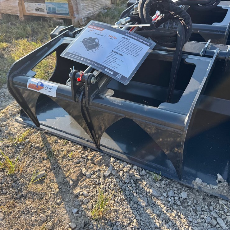 #63 • Mini skid steer stump grapple bucket