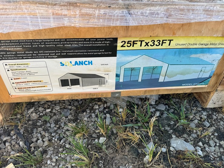 #62-•-sd-lanch-25x33-double-garage-metal-shed-image-1