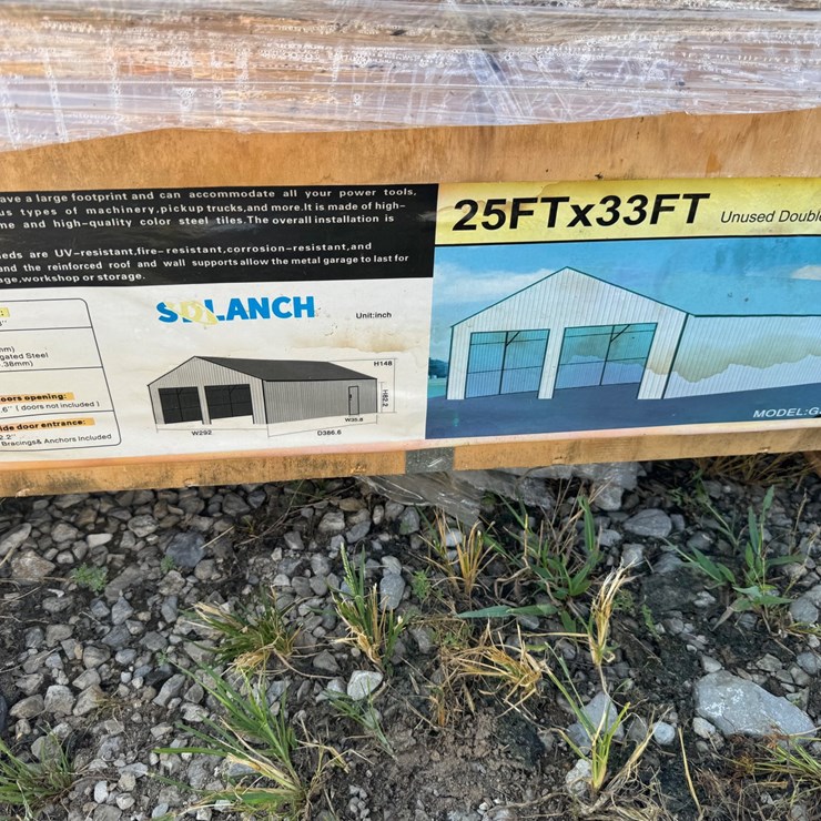 #62 • Sd lanch 25x33 double garage metal shed