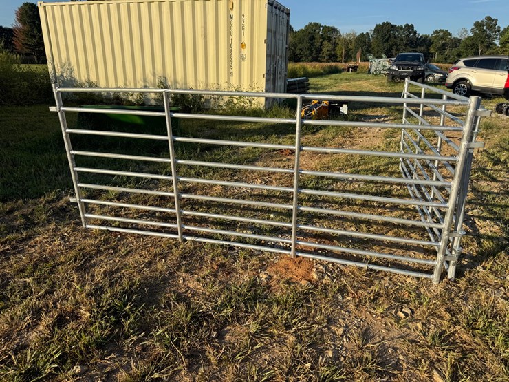 #53-•-8ft-galvanized-goat-panel-with-pins-image-1