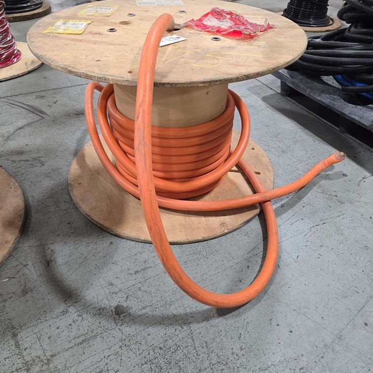 Spool of HD Siemens Motion Connect Servo Power Cable, Orange Circular 4 Core Cable