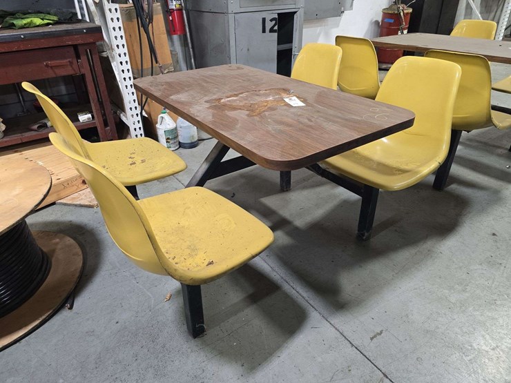 4-seater-wooden-bench-break-table,-44''-wide-image-2