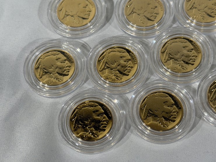 #40216-•-(10)-gold-plated-buffalo-nickels-image-5