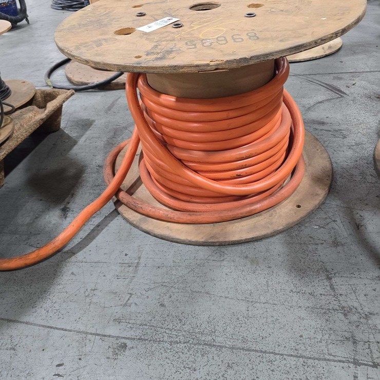 Spool of HD Siemens Motion Connect Servo Power Cable, Orange Circular 4 Core Cable