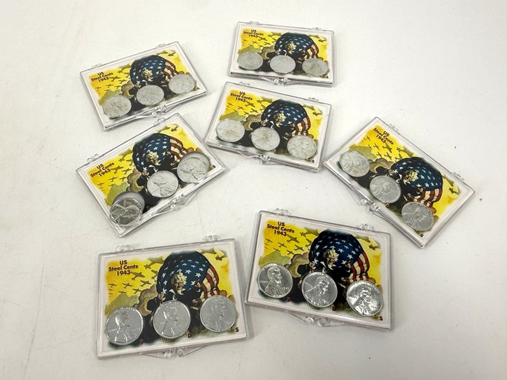 #40053-•-7-sets-of-usa-p,d,s-steel-replated-pennies-image-1