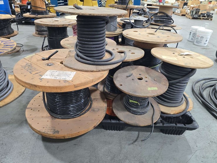 pallet-of-partial-rolls-of-wire,-10awg,4-awg-wire,-8-awg-wire,-and-misc-size-rolls-image-2