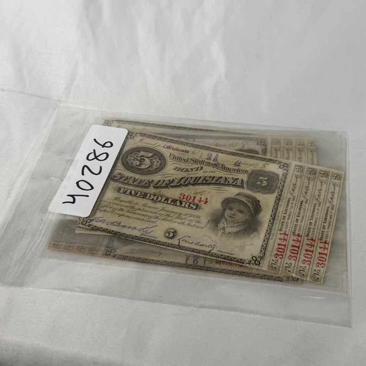 #40286 • 1886 LOUISIANA FIVE DOLLAR BABY BONDS