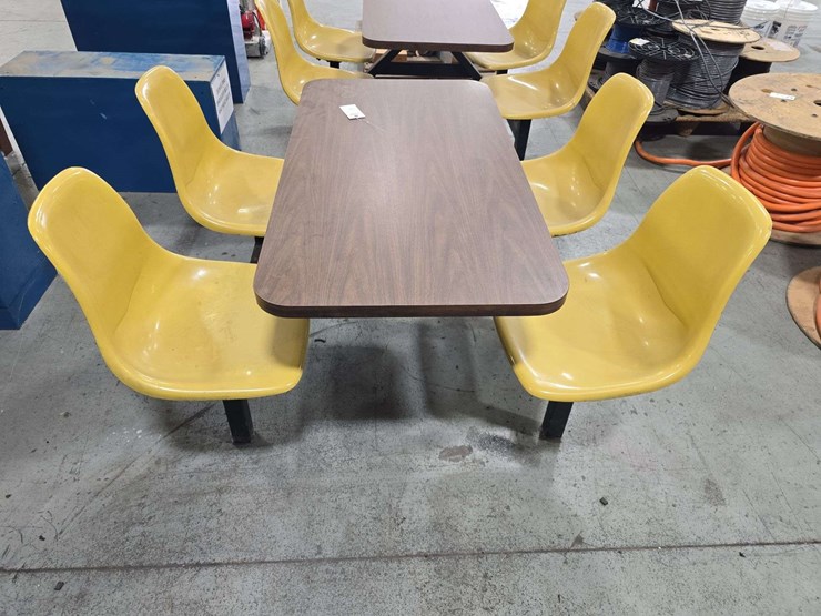 4-seater-wooden-bench-break-table,-44''-wide-image-1