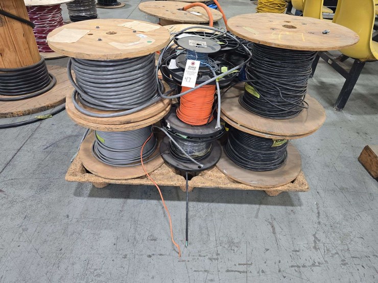 pallet-of-cable,-wire,-all-kinds-of-spools,-belden-cdt,-16-ga-strand,-24-awg,-20awg-image-2