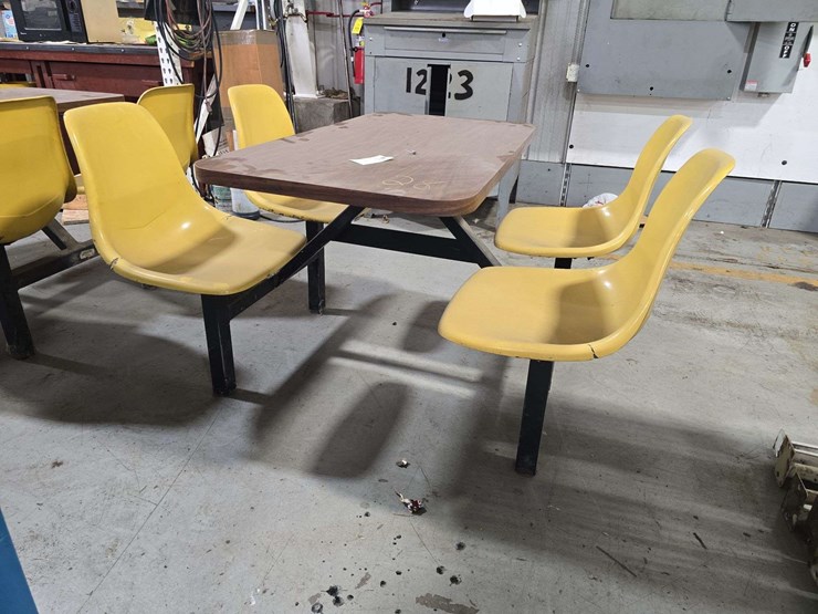 4-seater-wooden-bench-break-table,-44''-wide-image-2
