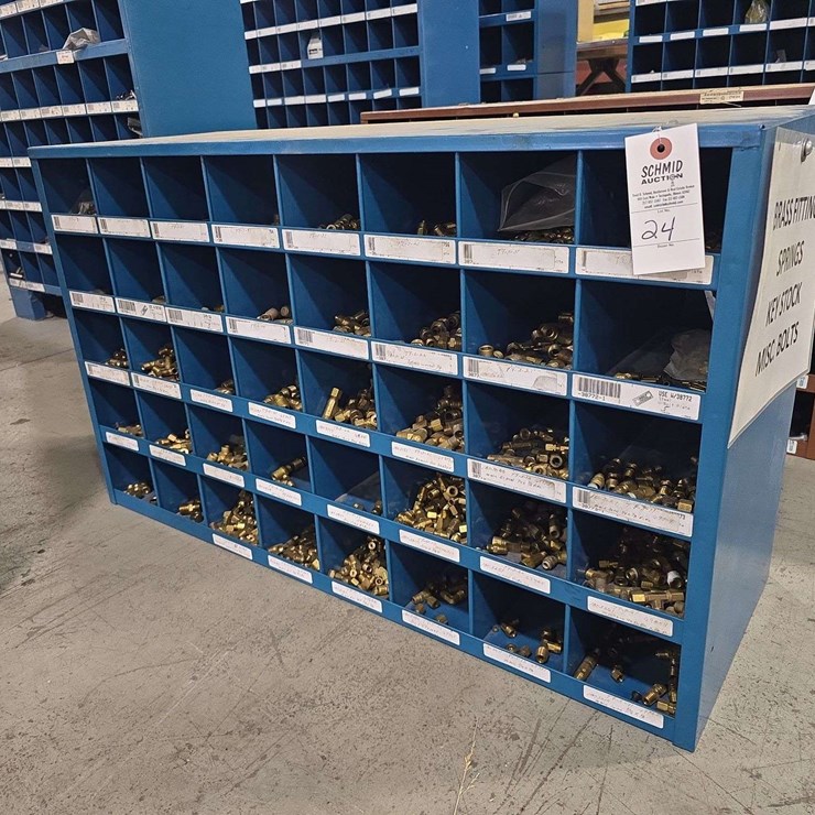 HD 5x8 Organizer with brass hardware, fittings, connectors, and elbows