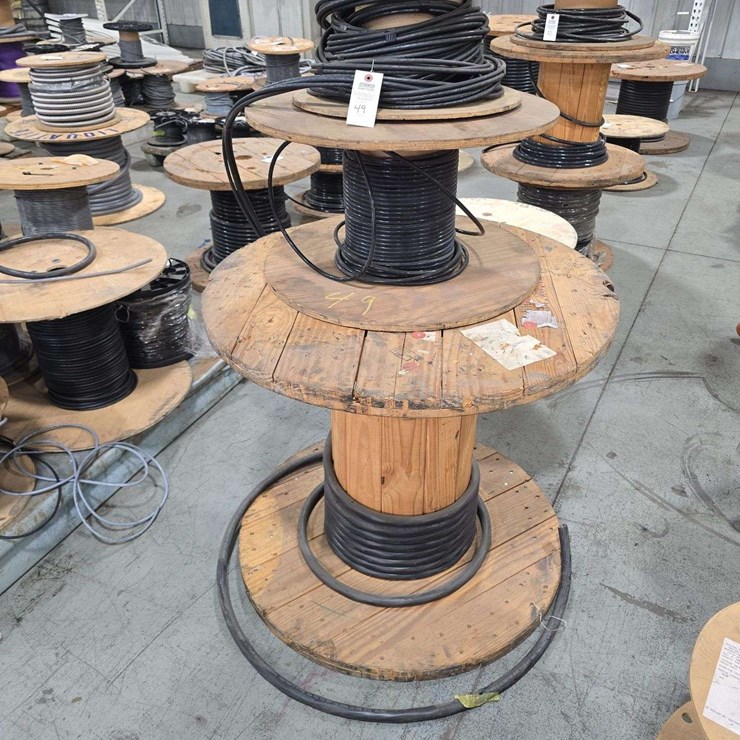 3 Spools of Wire, Nexans-C Ultrex VN-600V multi-Conductor, 4 multi-core electrical power cable with stranded copper wires