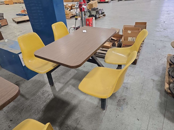 4-seater-wooden-bench-break-table,-44''-wide-image-2