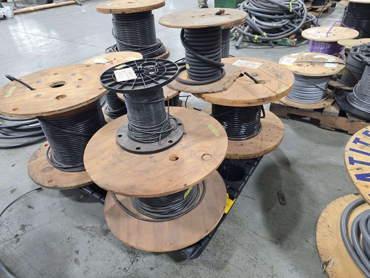 pallet-of-partial-rolls-of-wire,-10awg,4-awg-wire,-8-awg-wire,-and-misc-size-rolls-image-4