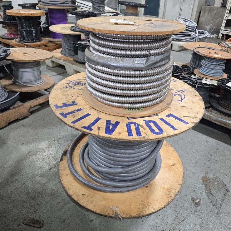 2 Larger spools of partial rolls of conduit